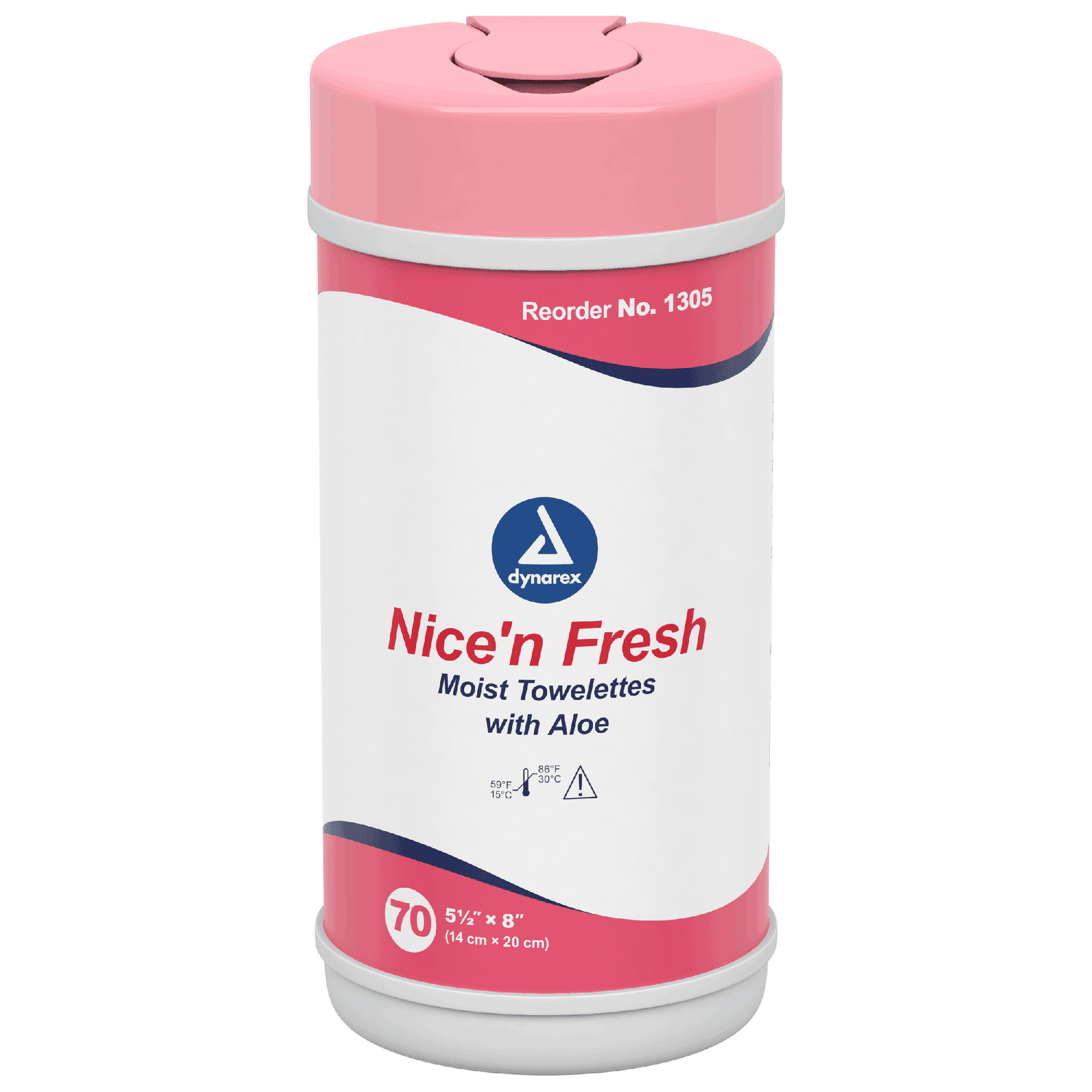 Nice’n Fresh Towelette 5½ X 8in – 70 Wipes/Canister – 18/Case Image