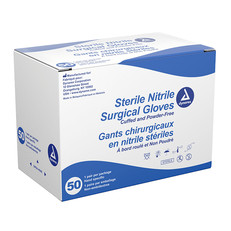 Sterile Nitrile Exam Gloves, Powder-Free Image