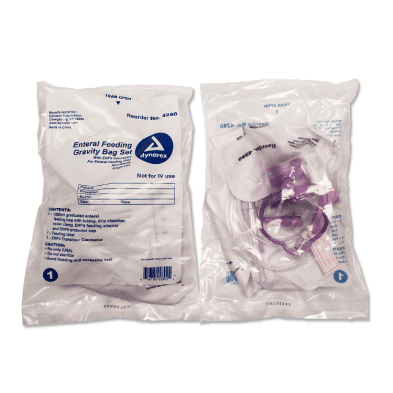 Enteral Delivery Gravity Bag Set Image