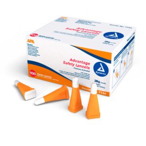 Safety Lancets - Button And Pressure - 1000/Case