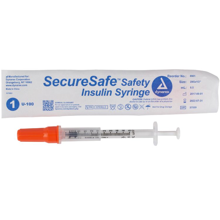 SecureSafe Safety Insulin Syringes Image