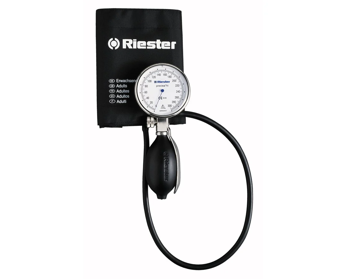 Precisa N Aneroid Sphygmomanometer with Single Tube Adult Size Velcro Cuff Image